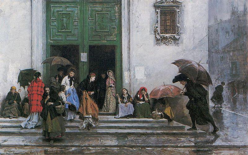 Raimundo Madrazo Coming out of Church china oil painting image